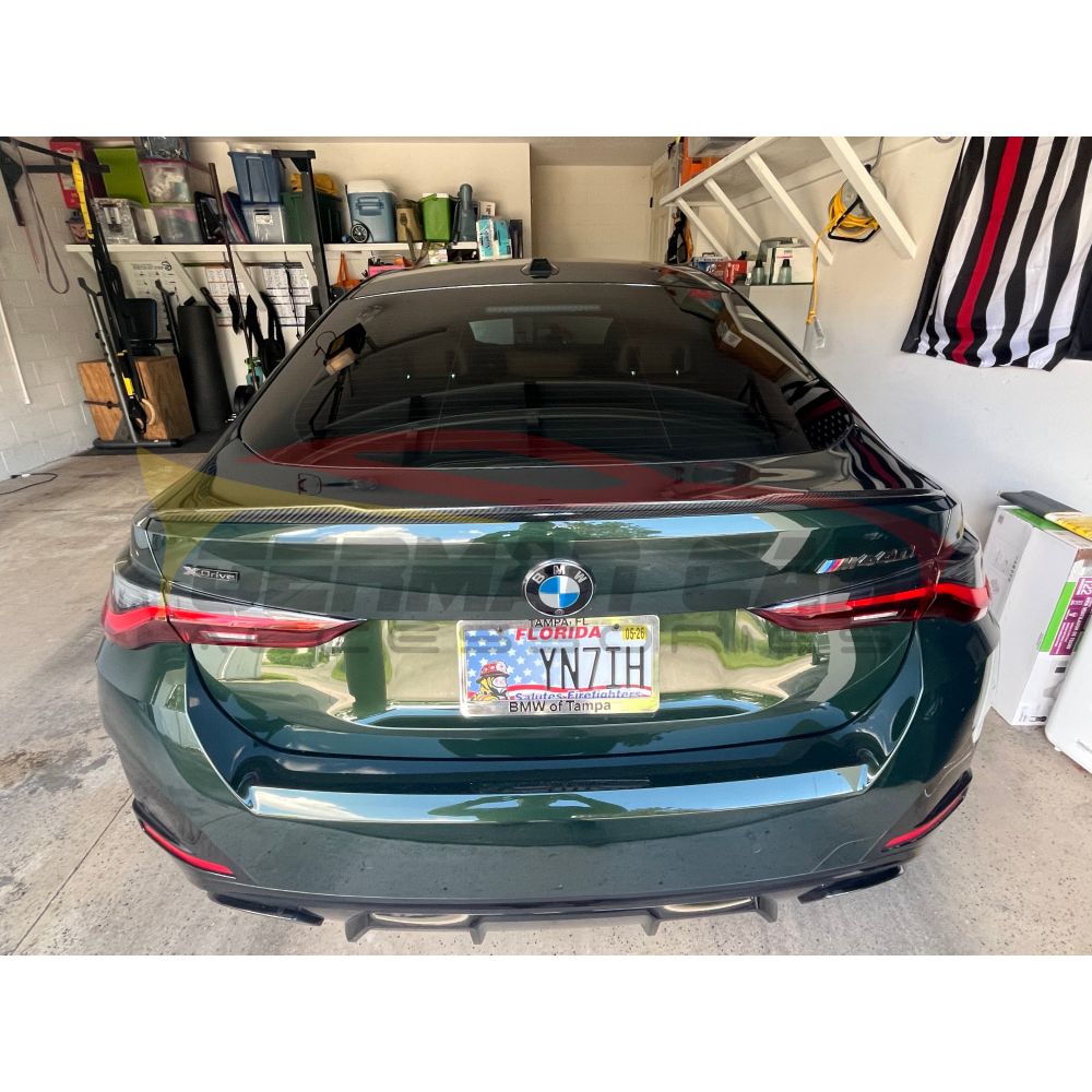 2021+ BMW 4-Series/i4 CS Style Carbon Fiber Trunk Spoiler | G26 Rear Trunk Spoilers