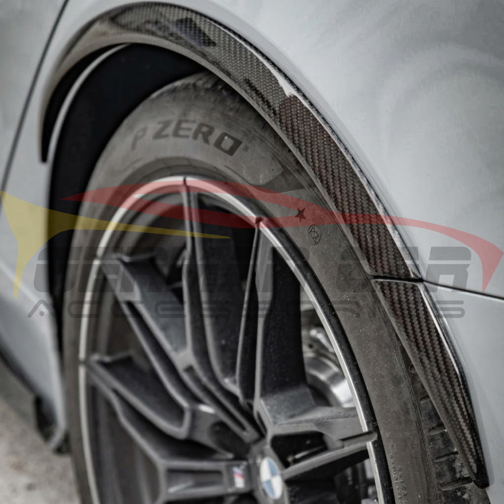 2021-2024 BMW 4-Series MP Style Carbon Fiber Wheel Arches Trim 8Pcs | G22/G23 - Additional Accessories