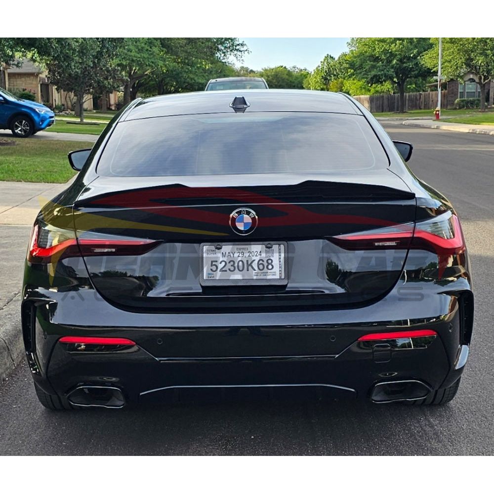 2021 + Bmw 4-Series/M4 Psm Style Carbon Fiber Trunk Spoiler | G22/G82 Rear Spoilers