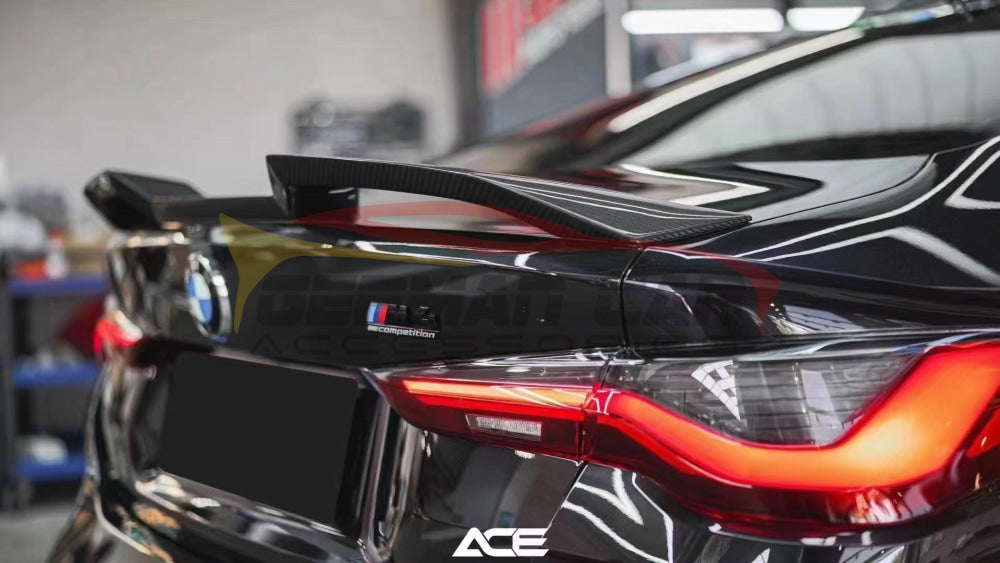 2021+ Bmw 4-Series/M4 V Style Carbon Fiber Trunk Spoiler | G22/G82 Rear Spoilers