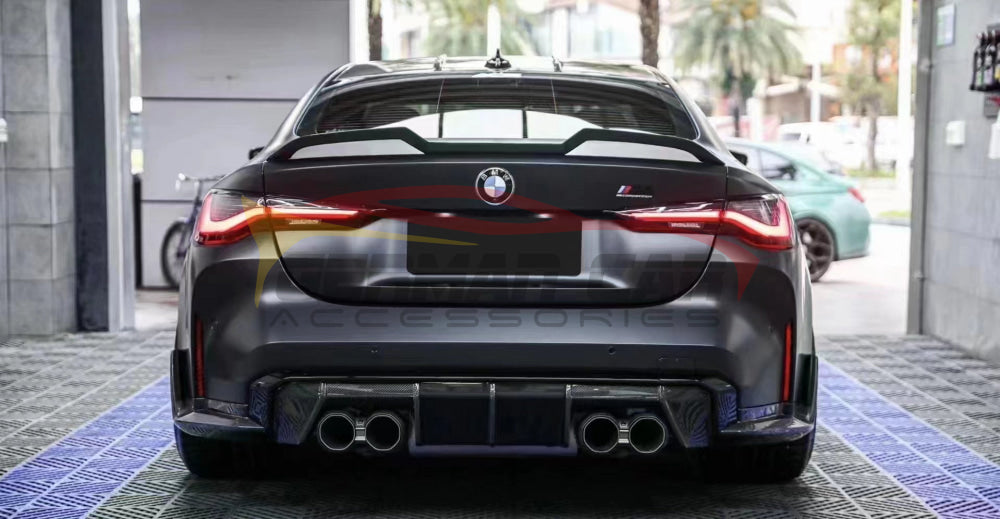 2021+ Bmw 4-Series/M4 V Style Carbon Fiber Trunk Spoiler | G22/G82 Rear Spoilers