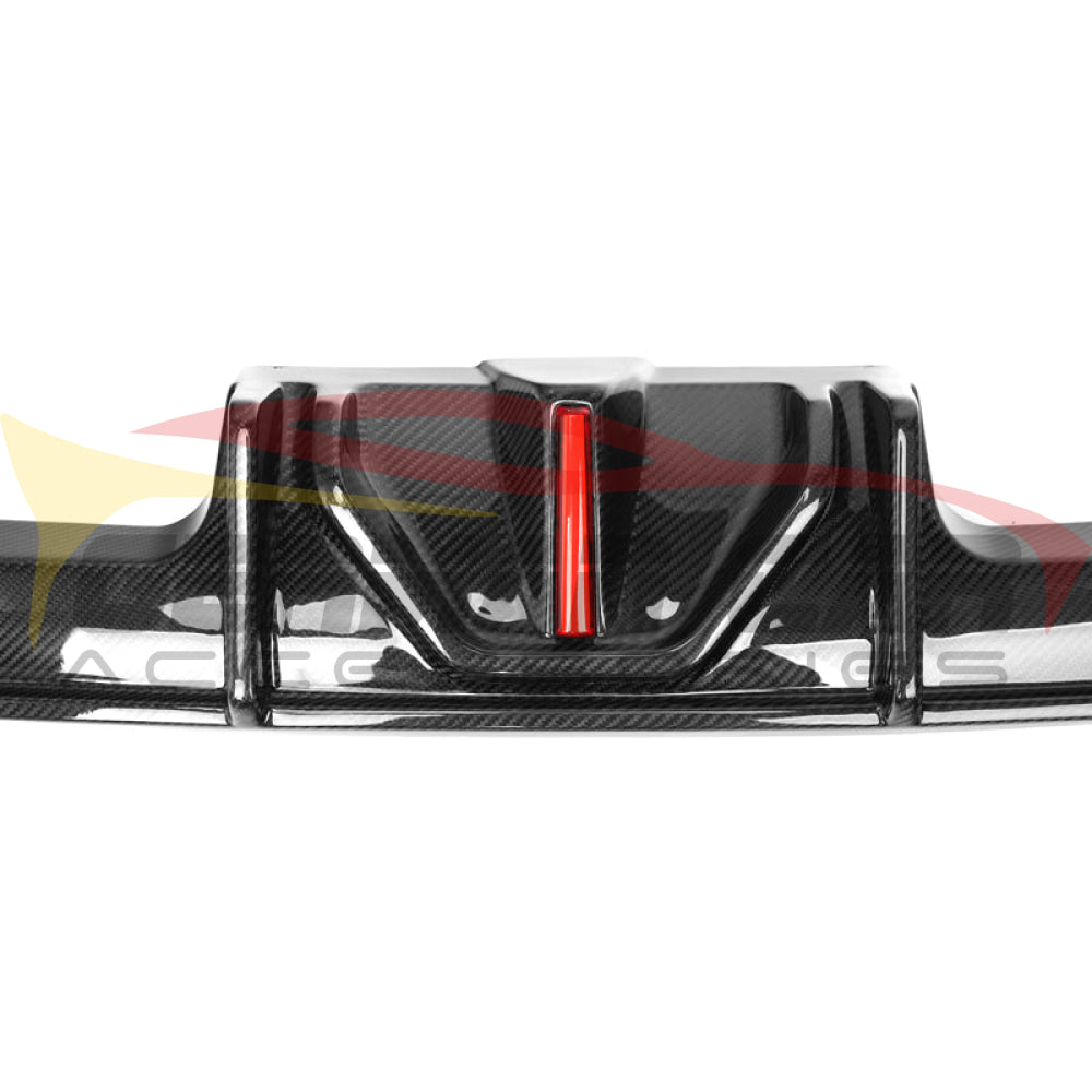 2021+ Bmw M3/M4 Carbon Fiber Ak Style Diffuser With Led Brake Light | G80/G82/G83 Rear Diffusers