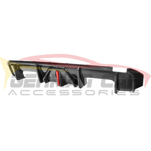 2021+ Bmw M3/M4 Carbon Fiber Ak Style Diffuser With Led Brake Light | G80/G82/G83 Rear Diffusers