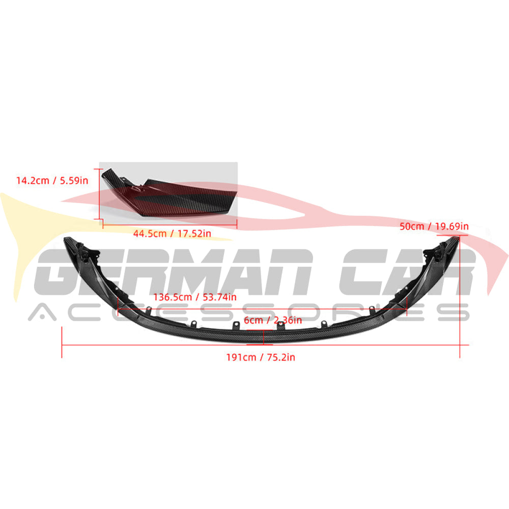 2021+ Bmw M3/M4 Carbon Fiber Csl Style 3 Piece Front Lip | G80/G82/G83 Lips/Splitters