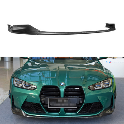 2021+ Bmw M3/m4 Carbon Fiber M Performance Style 3 Piece Front Lip | G80/g82/g83