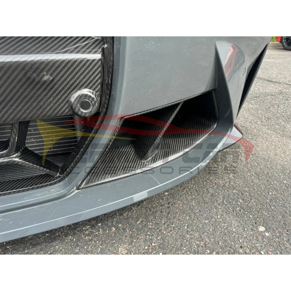 2021 + Bmw M3/M4 Carbon Fiber M Performance Style Front Bumper Air Duct Replacements | G80/G82/G83