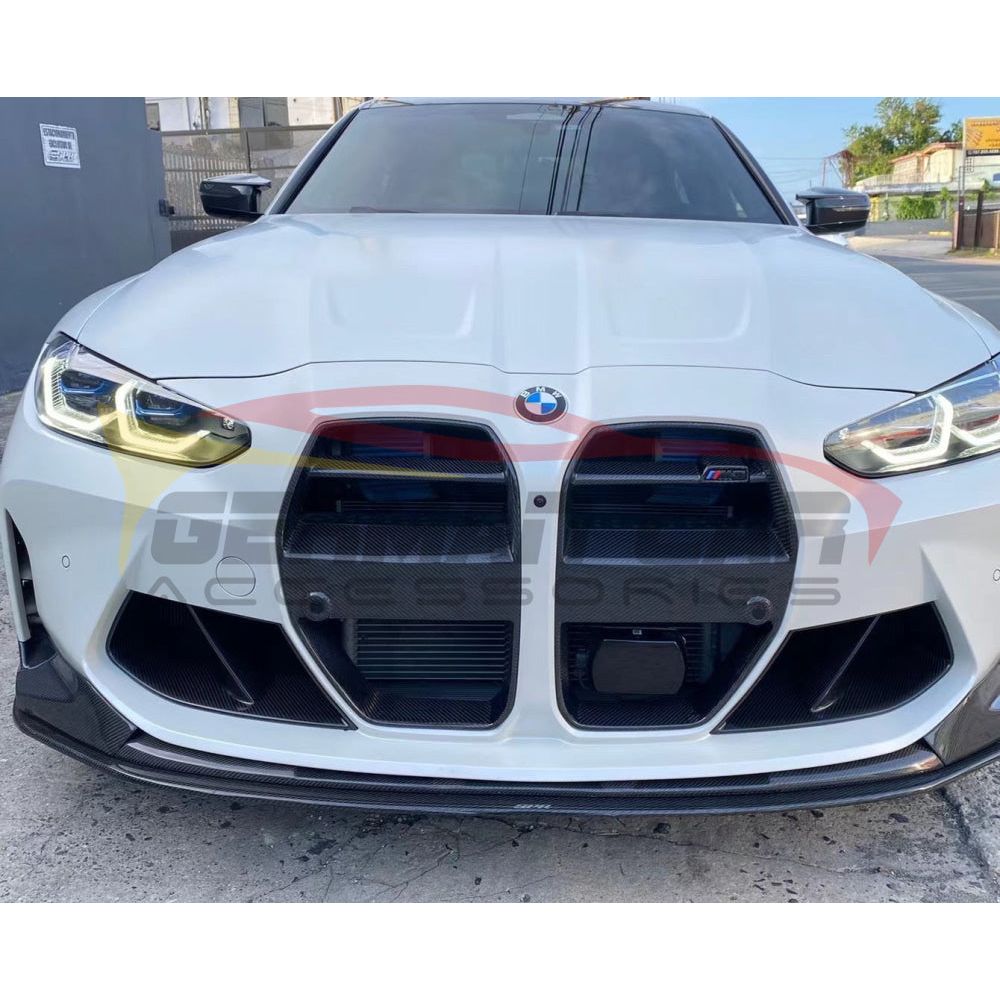 2021+ Bmw M3/m4 Carbon Fiber M Performance Style Front Bumper Air Duct Replacements | G80/g82/g83