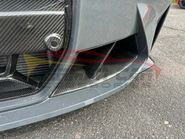 2021 + Bmw M3/M4 Carbon Fiber M Performance Style Front Bumper Air Duct Replacements | G80/G82/G83