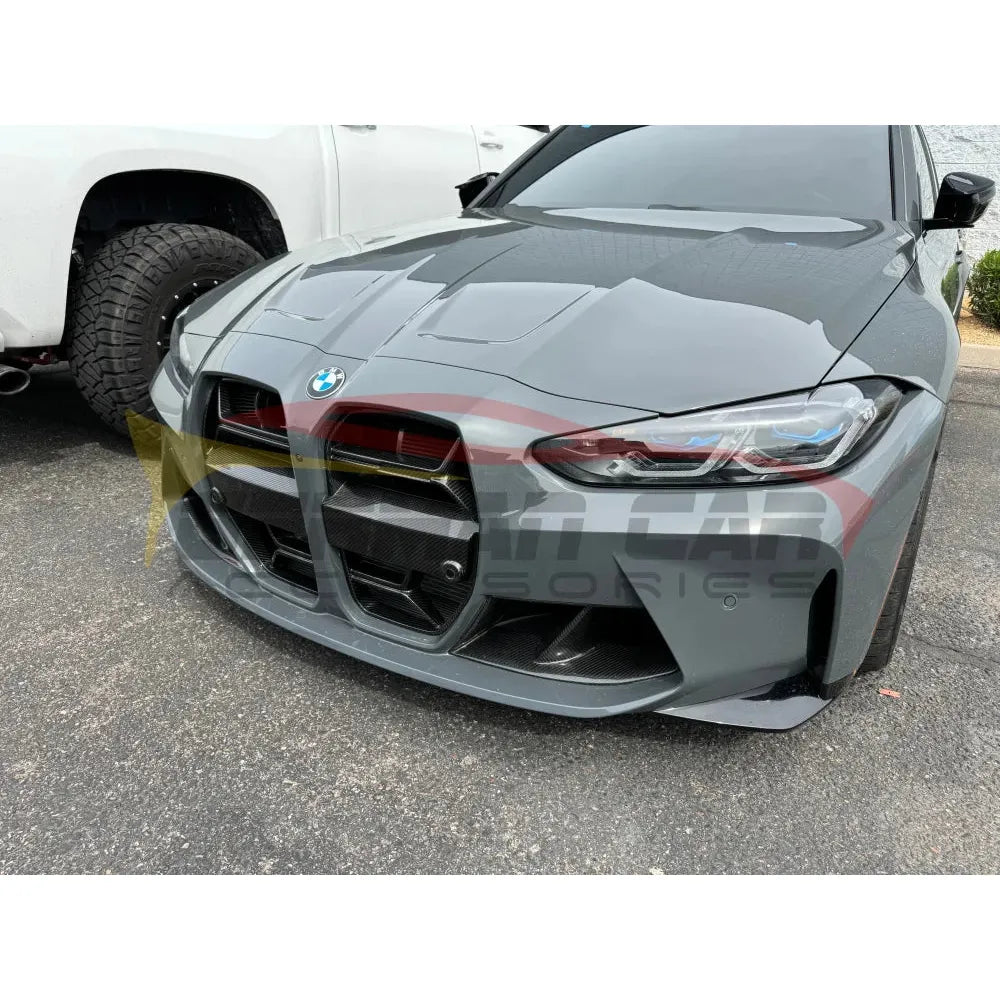 2021 + Bmw M3/M4 Carbon Fiber M Performance Style Front Bumper Air Duct Replacements | G80/G82/G83