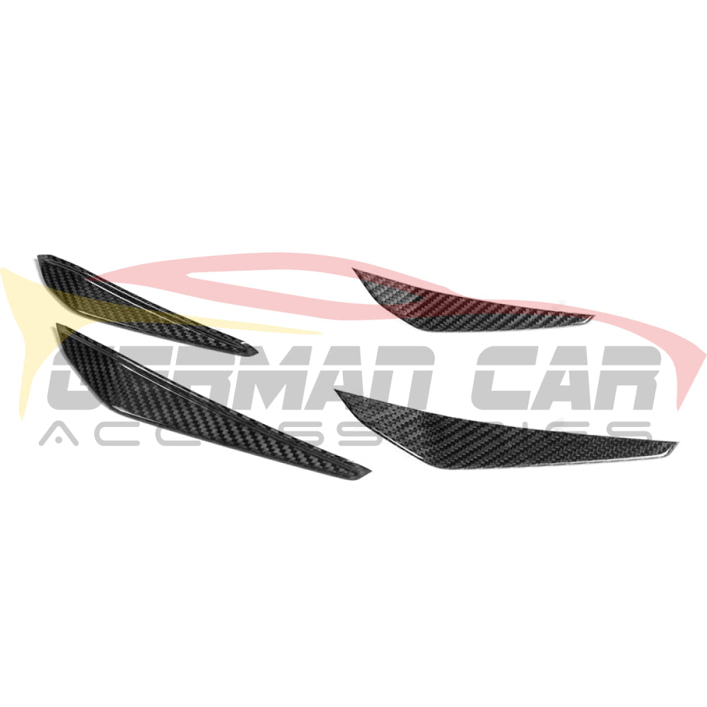 2021+ Bmw M3/m4 Carbon Fiber M Performance Style Front Bumper Canards | G80/g82/g83