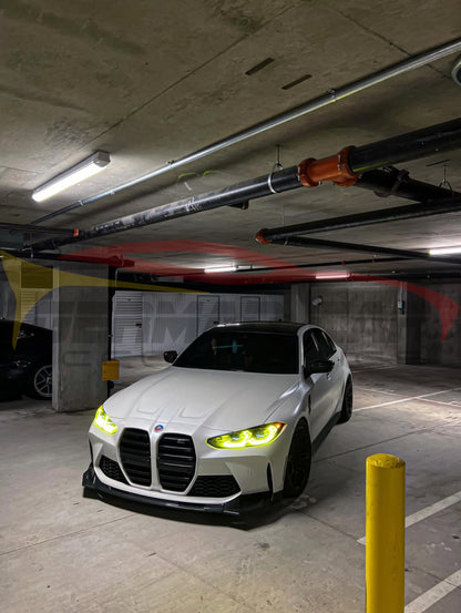 2021+ BMW M3/M4 Carbon Fiber V Style 3 Piece Front Lip | G80/G82/G83 Front Lips/Splitters