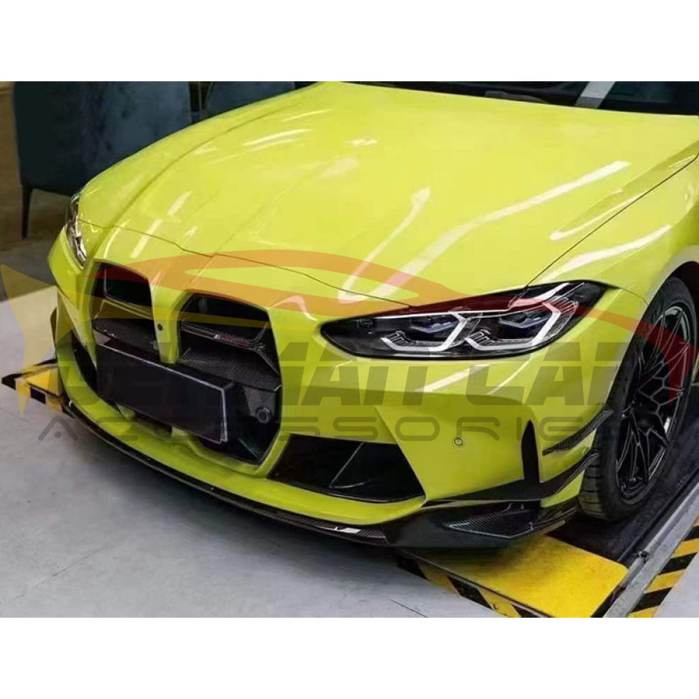 2021+ Bmw M3/M4 Carbon Fiber Vs Style Front Bumper Canards | G80/G82/G83 Additional Accessories