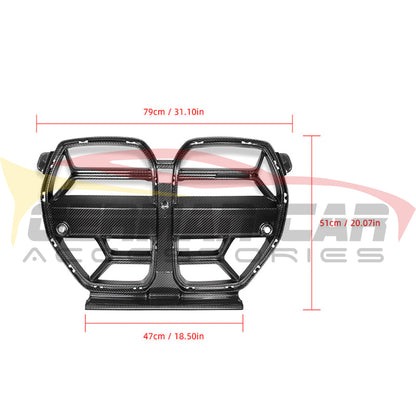 2021+ Bmw M3/m4 Csl Style Carbon Fiber Kidney Grilles | G80/g82/g83