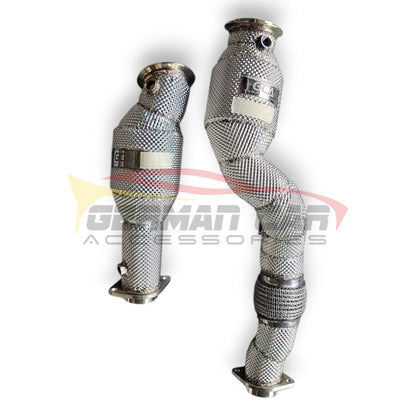 2021 + BMW M3/M4 Downpipes | G80/G82/G83 Yes Heat Shield / 200 Cell Euro 6 Sport High Flow Cat Downpipes