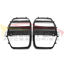 Load image into Gallery viewer, 2021+ Bmw M3/m4 V Style Carbon Fiber Kidney Grilles | G80/g82/g83
