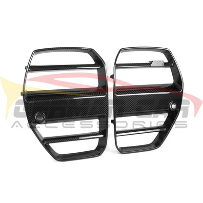 2021+ Bmw M3/m4 V Style Carbon Fiber Kidney Grilles | G80/g82/g83