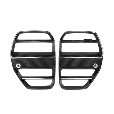 2021+ Bmw M3/m4 V Style Carbon Fiber Kidney Grilles | G80/g82/g83 No