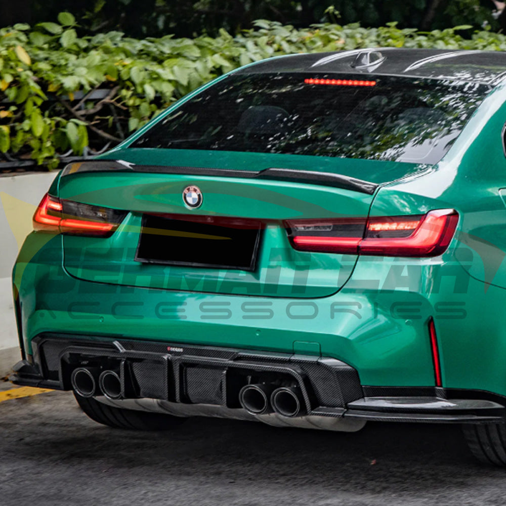 2021+ BMW M3/M4 V Style Carbon Fiber Rear Bumper Splitters | G80/G82/G83 - Additional Accessories