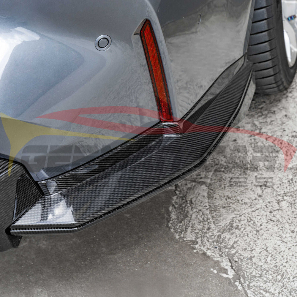 2021+ BMW M3/M4 V Style Carbon Fiber Rear Bumper Splitters | G80/G82/G83 - Additional Accessories