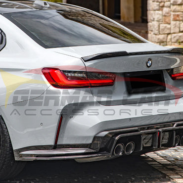 2021+ BMW M3/M4 V Style Carbon Fiber Rear Bumper Splitters | G80/G82/G83 - Additional Accessories