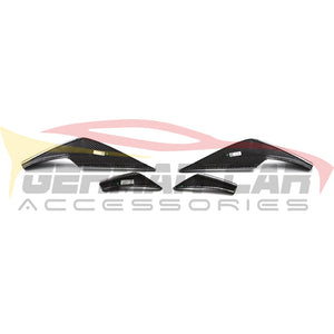 2021+ Bmw M3/M4 Carbon Fiber Vs Style Front Bumper Canards | G80/G82/G83 Additional Accessories