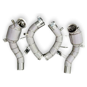 2021 + Mercedes S580 Downpipes | W223 Yes Heat Shield / 200 Cell Euro 6 Sport High Flow Cat Downpipes