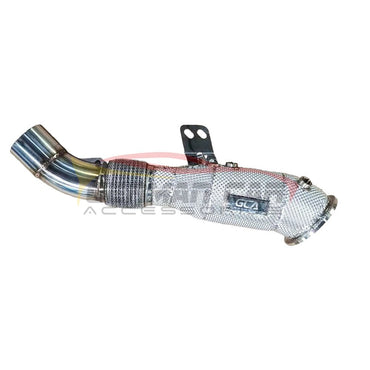 2022 + Bmw M240I Downpipe | G42 Yes Heat Shield / Racing (No Cat) Front Race Pipes