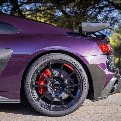 2019-2024 Audi R8 Carbon Fiber Rear Bumper Canards I MK2 Gen 2 Facelift
