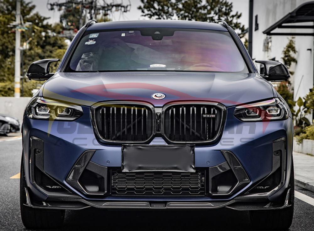 2022+ Bmw X3M 3 Piece Carbon Fiber Front Lip | F97 Lci Lips/Splitters