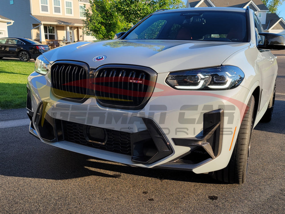 2022 + Bmw X3M Carbon Fiber Front Bumper Air Ducts | F97 Lci Lips/Splitters