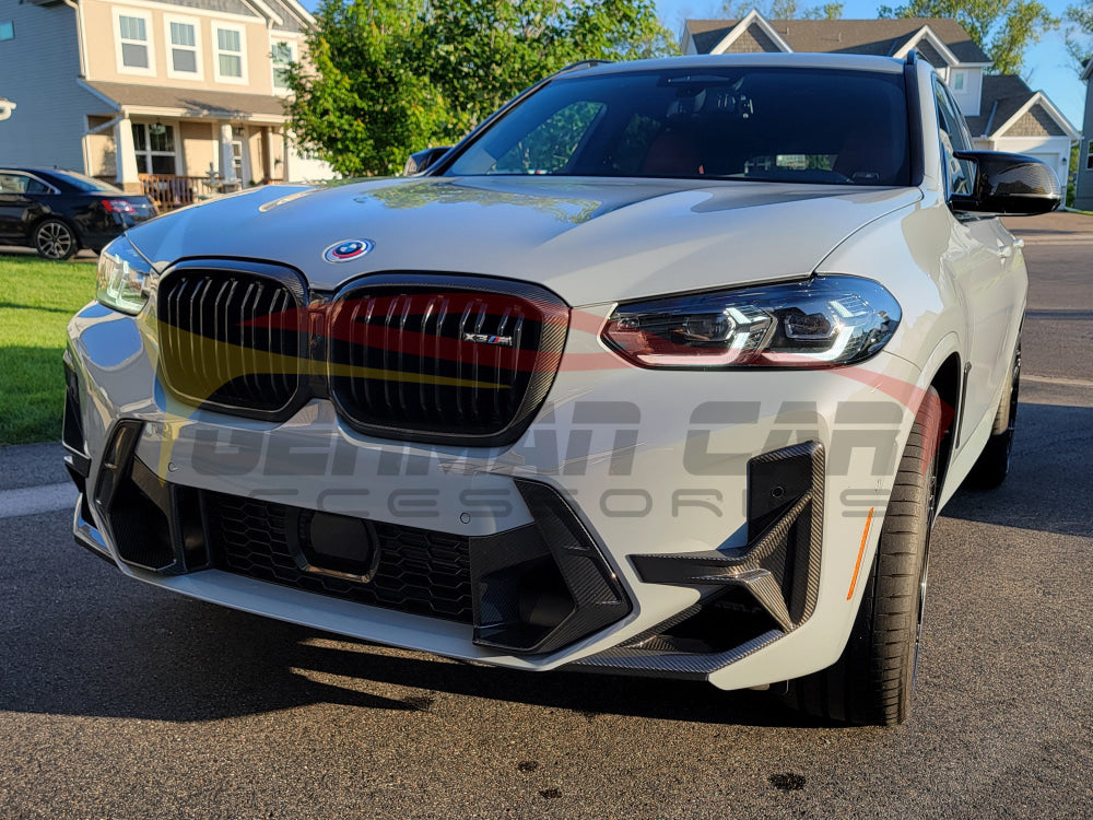 2022 + Bmw X3M Carbon Fiber Front Bumper Air Ducts | F97 Lci Lips/Splitters