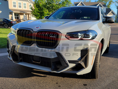 2022 + Bmw X3M Carbon Fiber Front Bumper Air Ducts | F97 Lci Lips/Splitters