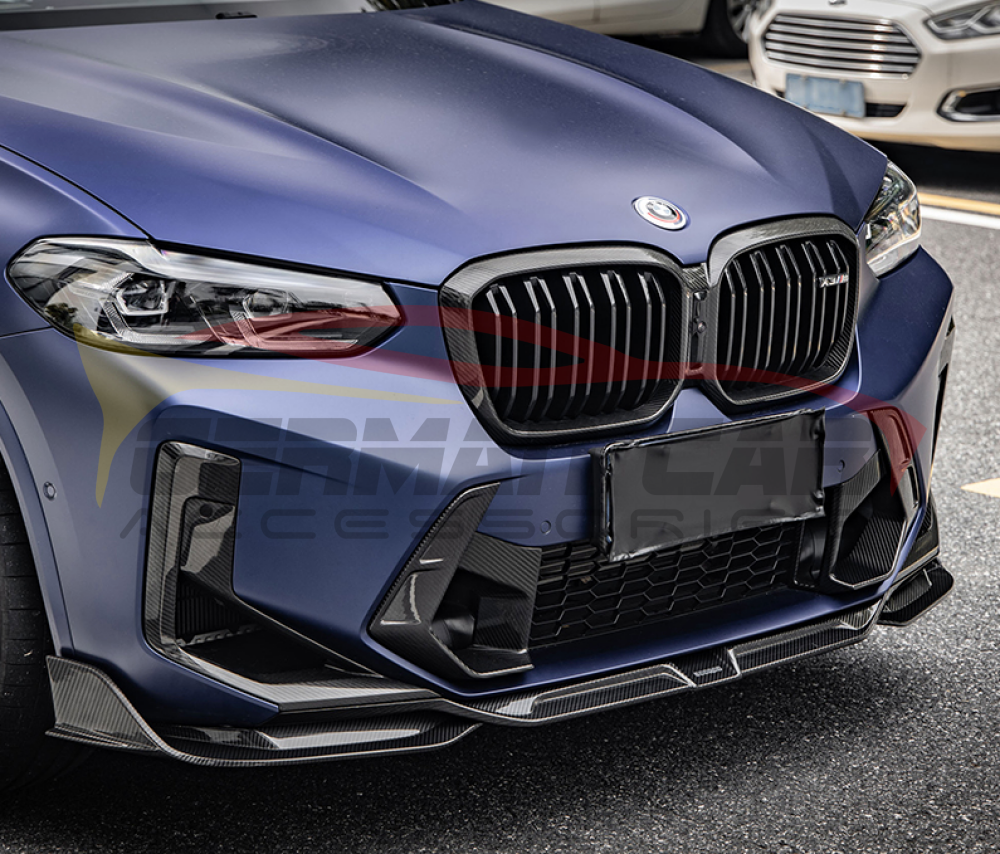 2022+ Bmw X3M Carbon Fiber Front Bumper Air Ducts | F97 Lci Lips/Splitters