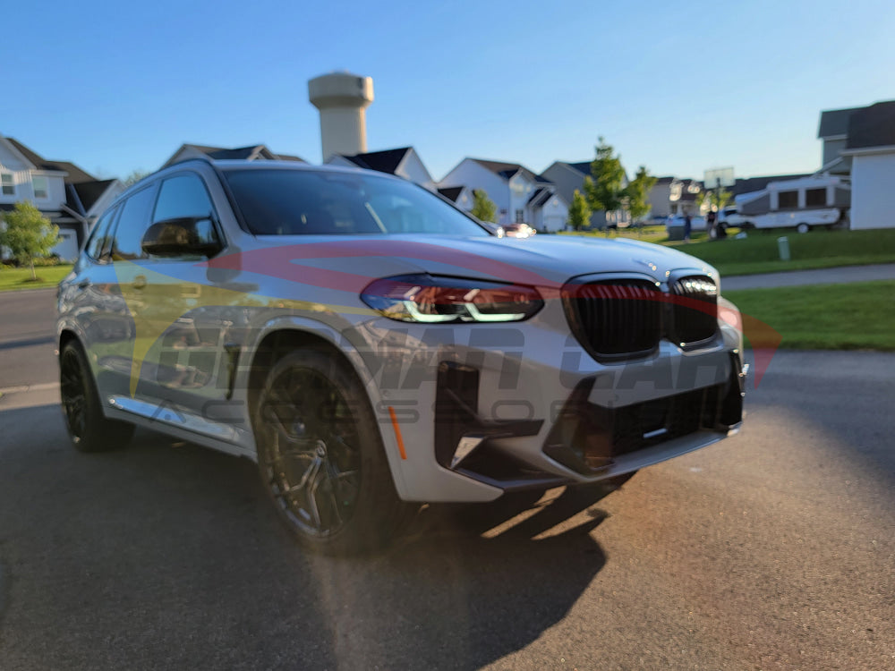 2022 + Bmw X3M Carbon Fiber Front Bumper Air Ducts | F97 Lci Lips/Splitters