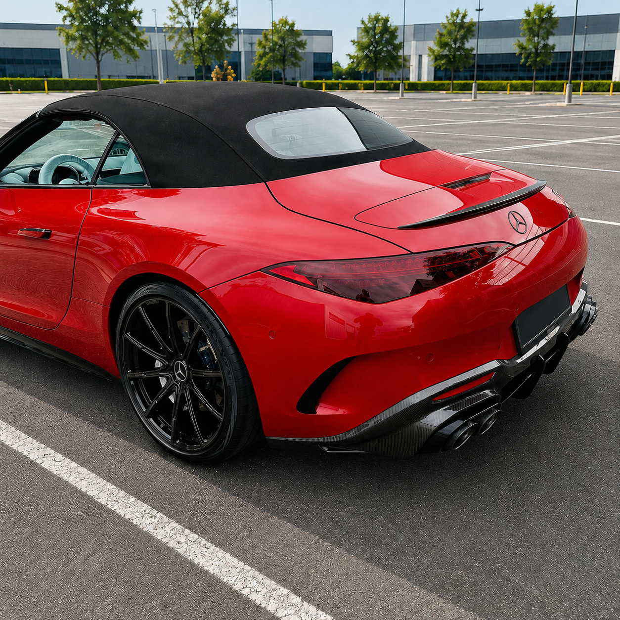 2022+ Mercedes-Benz SL63/SL55/SL43 AMG Carbon Fiber Trunk Spoiler | R232