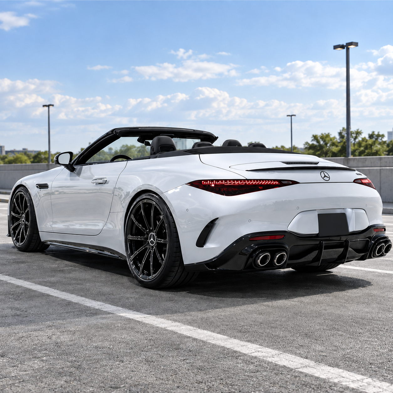 2022+ Mercedes-Benz SL63/SL55/SL43 AMG Carbon Fiber Trunk Spoiler | R232