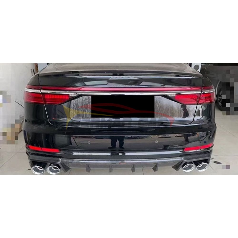 2022+ Audi A8/S8 3 Piece Carbon Fiber Rear Diffuser | D5 A8/S8 - Rear Diffusers