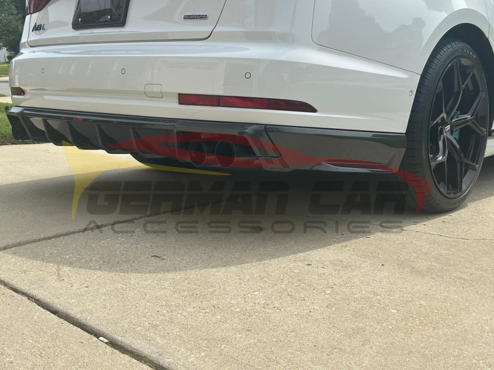 2022+ Audi A8/S8 3 Piece Carbon Fiber Rear Diffuser | D5 A8/S8 - Rear Diffusers
