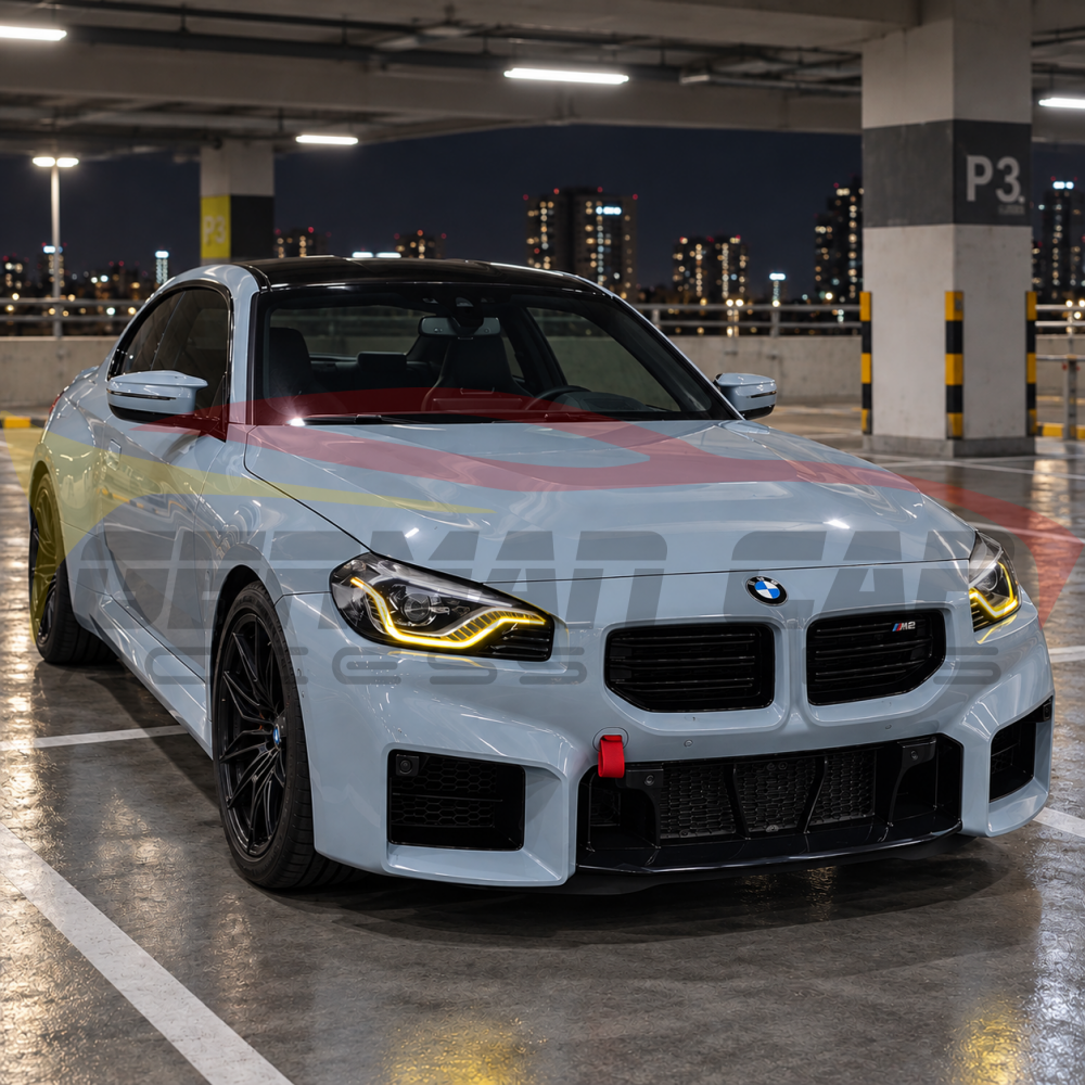 2022+ BMW 2-Series/M2 Yellow-White DRL Icon Style Headlights | G87/G42 - Headlights