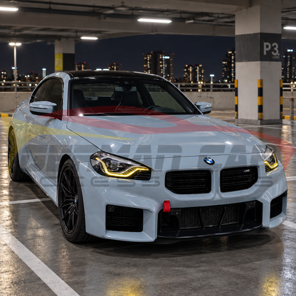 2022+ BMW 2-Series/M2 Yellow-White DRL Icon Style Headlights | G87/G42 - Headlights