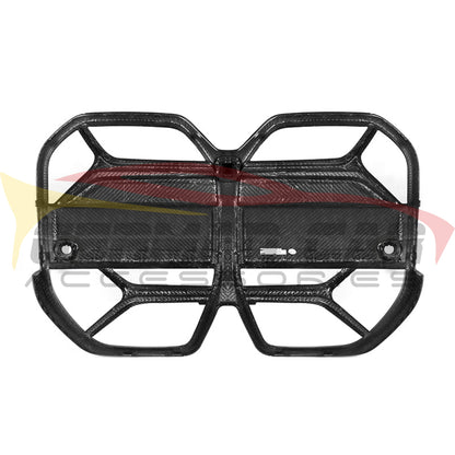 2022 + Bmw I4 Carbon Fiber Csl Style Kidney Grilles | G26