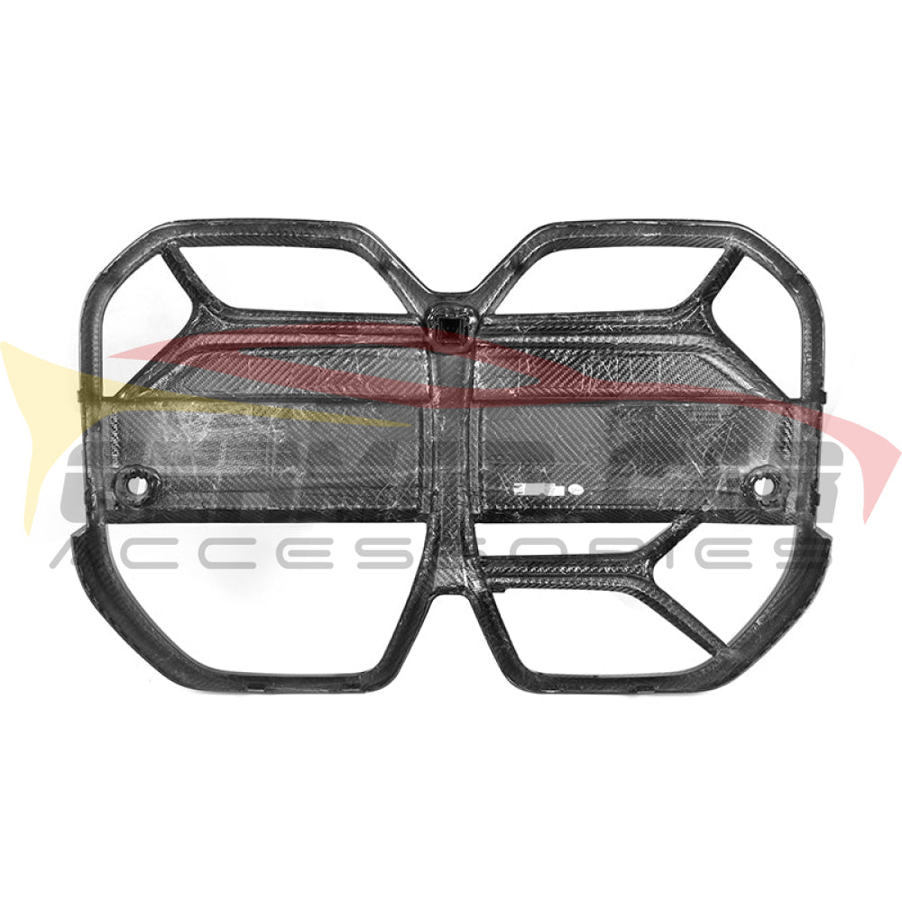 2022 + Bmw I4 Carbon Fiber Csl Style Kidney Grilles | G26