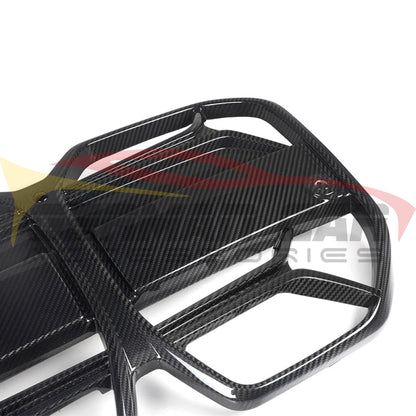 2022 + Bmw I4 Carbon Fiber Csl Style Kidney Grilles | G26