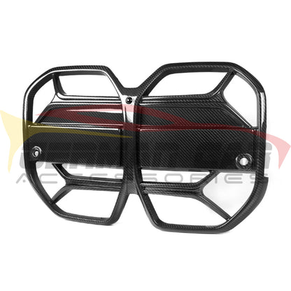 2022 + Bmw I4 Carbon Fiber Csl Style Kidney Grilles | G26