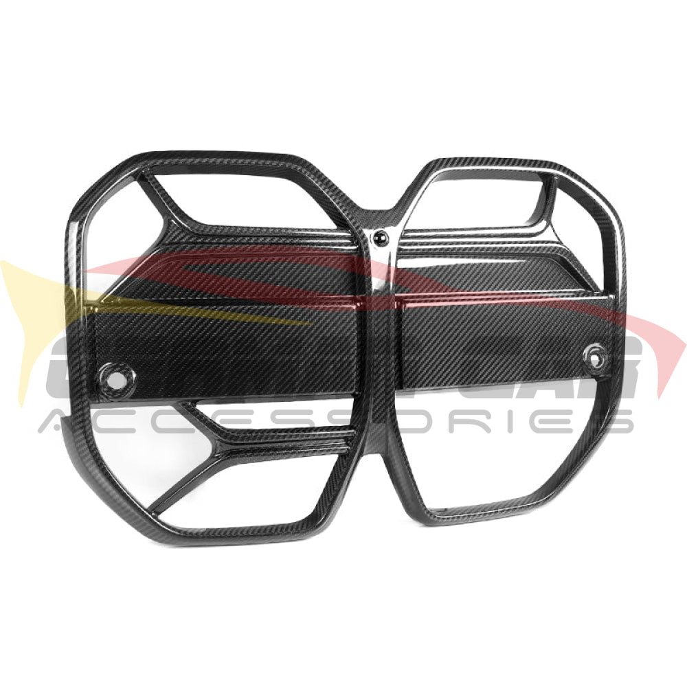 2022 + Bmw I4 Carbon Fiber Csl Style Kidney Grilles | G26