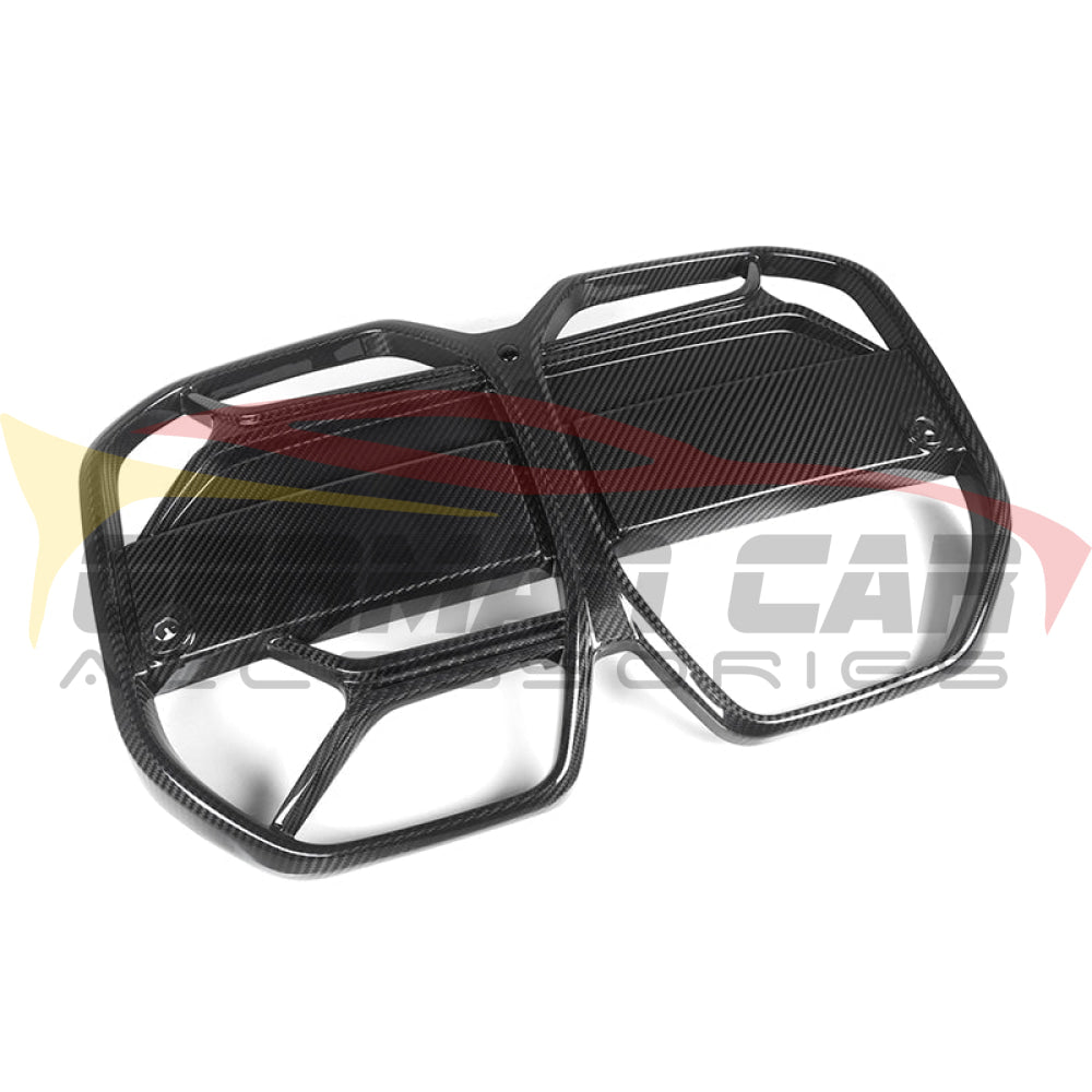 2022 + Bmw I4 Carbon Fiber Csl Style Kidney Grilles | G26