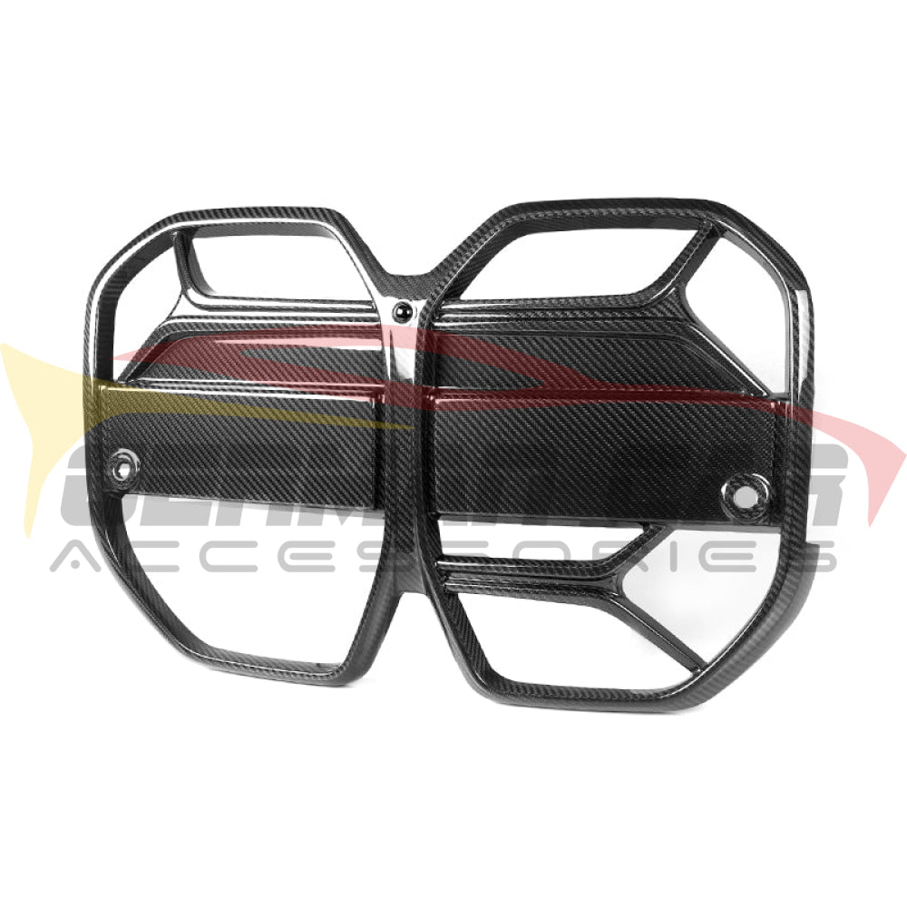 2022 + Bmw I4 Carbon Fiber Csl Style Kidney Grilles | G26