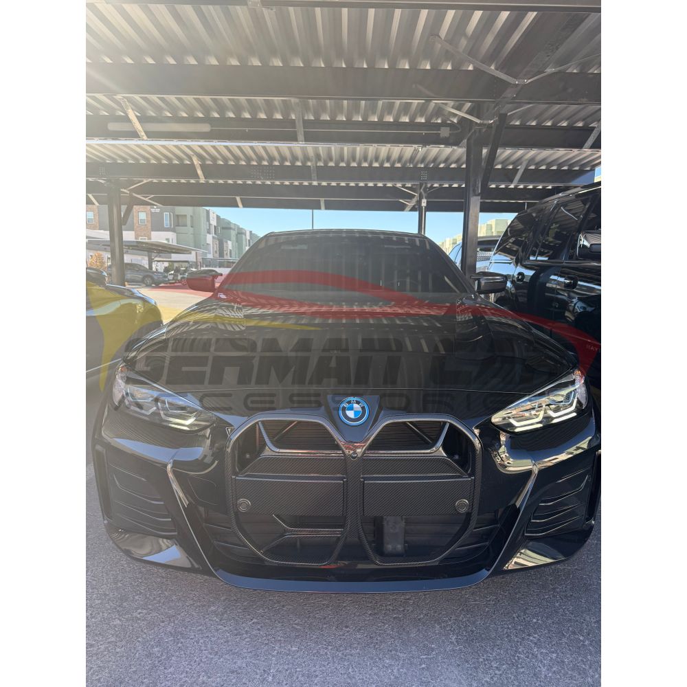 2022+ BMW i4 Carbon Fiber CSL Style Kidney Grilles | G26 - Kidney Grilles