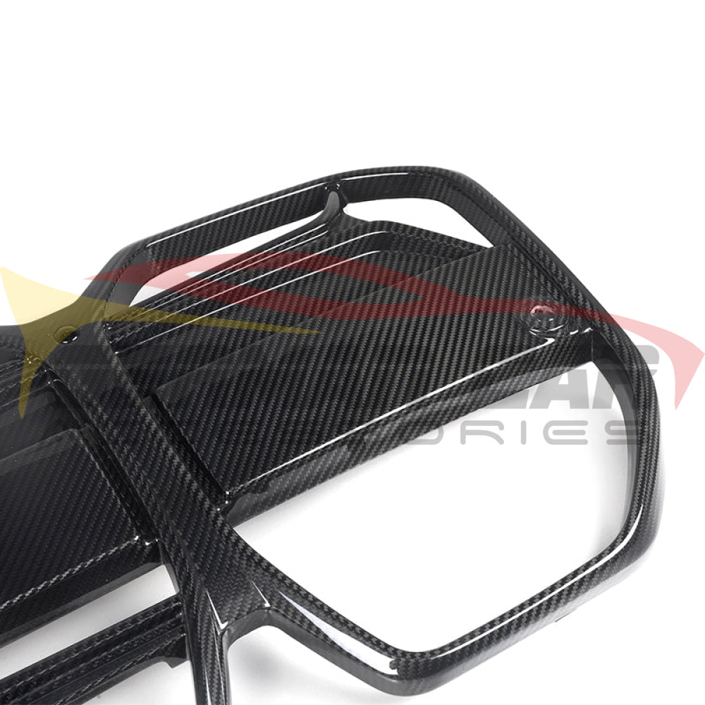 2022 + Bmw I4 Carbon Fiber Csl Style Kidney Grilles | G26