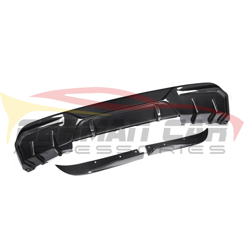 2022+ Bmw I4 Carbon Fiber X Style 3 Piece Rear Diffuser | G26 Front Lips/Splitters